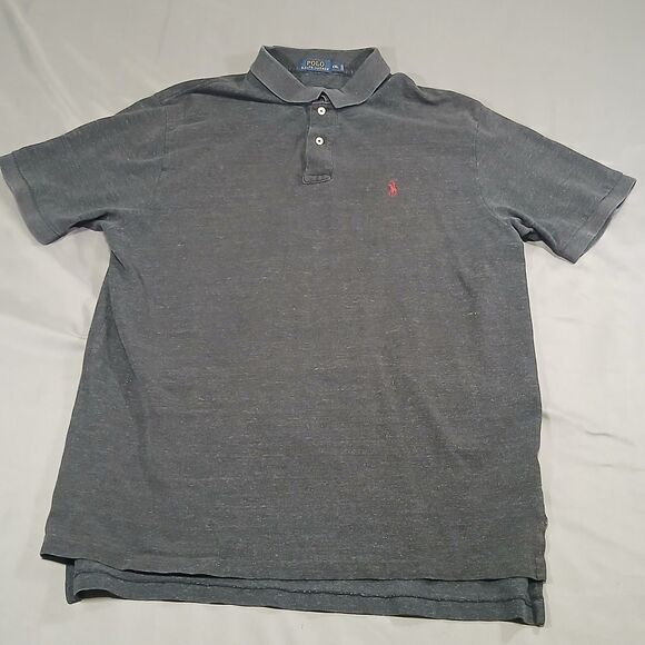Polo Ralph Lauren Polo Shirt Mens XXL Classic Fit Dark Gray Short Sleeve Cotton - Picture 2 of 8